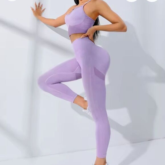Women's Lavender Leggins Set - Picture 3 of 3